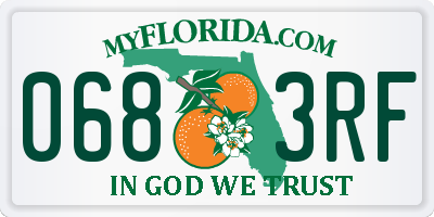 FL license plate 0683RF