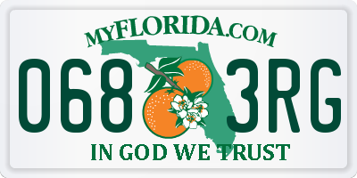 FL license plate 0683RG