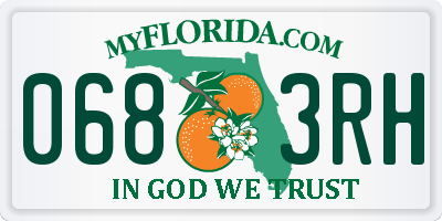 FL license plate 0683RH