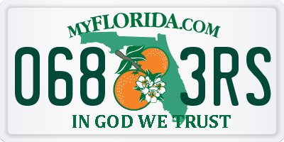FL license plate 0683RS