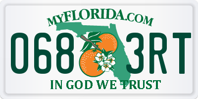FL license plate 0683RT