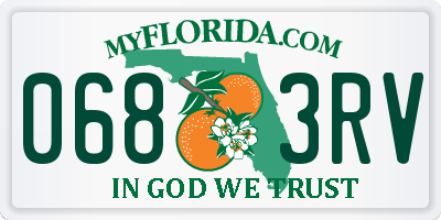 FL license plate 0683RV