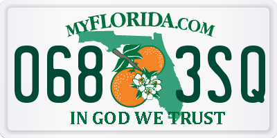 FL license plate 0683SQ