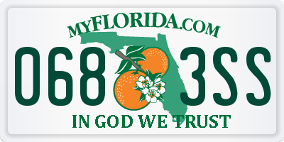 FL license plate 0683SS