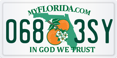 FL license plate 0683SY