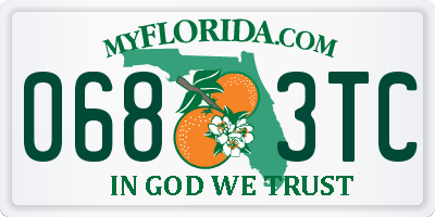 FL license plate 0683TC