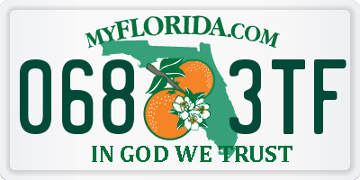 FL license plate 0683TF