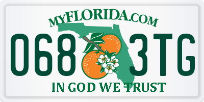 FL license plate 0683TG