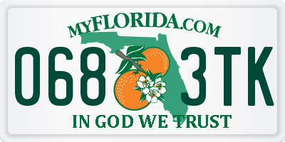 FL license plate 0683TK