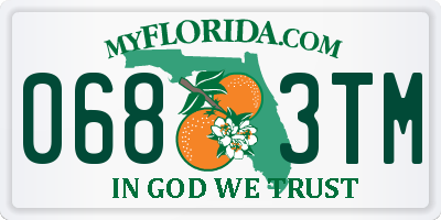 FL license plate 0683TM