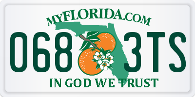 FL license plate 0683TS