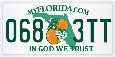 FL license plate 0683TT