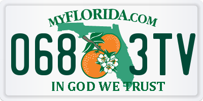 FL license plate 0683TV