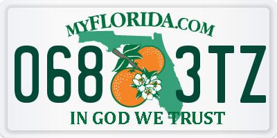 FL license plate 0683TZ