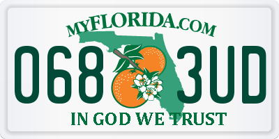 FL license plate 0683UD