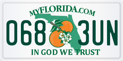 FL license plate 0683UN