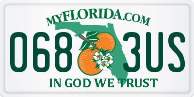 FL license plate 0683US