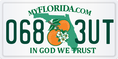 FL license plate 0683UT