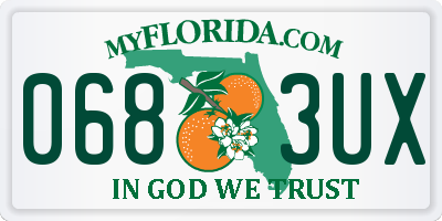 FL license plate 0683UX