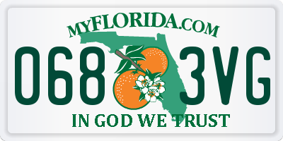 FL license plate 0683VG