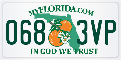 FL license plate 0683VP