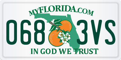 FL license plate 0683VS