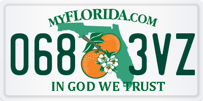 FL license plate 0683VZ