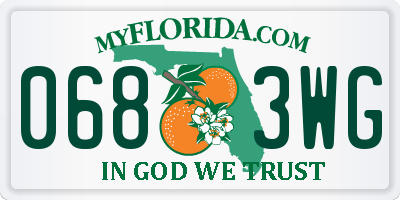 FL license plate 0683WG