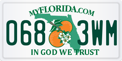 FL license plate 0683WM