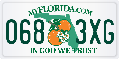FL license plate 0683XG