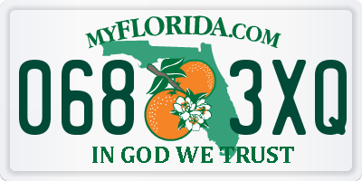 FL license plate 0683XQ