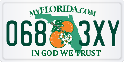 FL license plate 0683XY