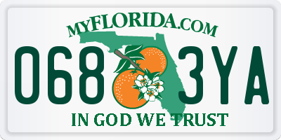 FL license plate 0683YA