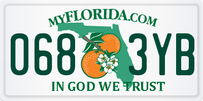 FL license plate 0683YB