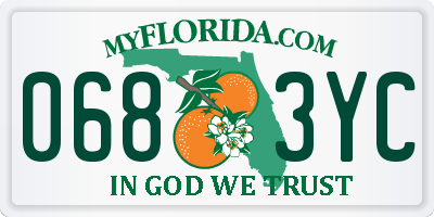 FL license plate 0683YC