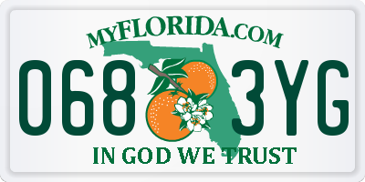 FL license plate 0683YG