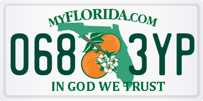 FL license plate 0683YP