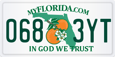 FL license plate 0683YT