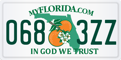 FL license plate 0683ZZ