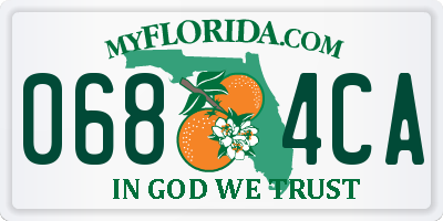 FL license plate 0684CA