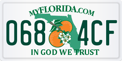 FL license plate 0684CF