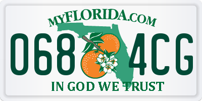 FL license plate 0684CG