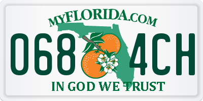 FL license plate 0684CH