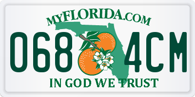 FL license plate 0684CM
