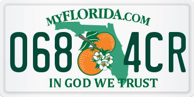 FL license plate 0684CR