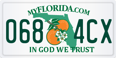 FL license plate 0684CX
