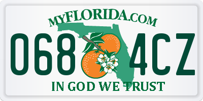 FL license plate 0684CZ