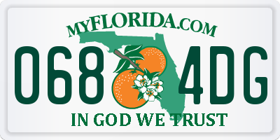 FL license plate 0684DG