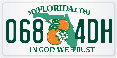 FL license plate 0684DH