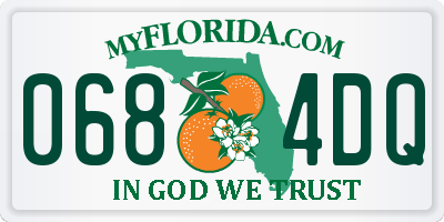 FL license plate 0684DQ